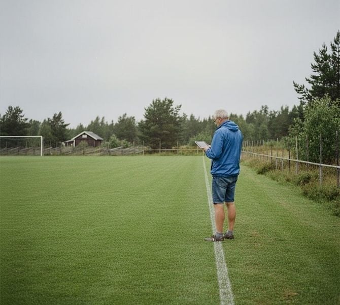 Frivillig med den gamle mand