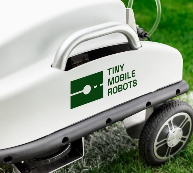 tinymobilerobot tinylinemarker sport close up of logo s-curve